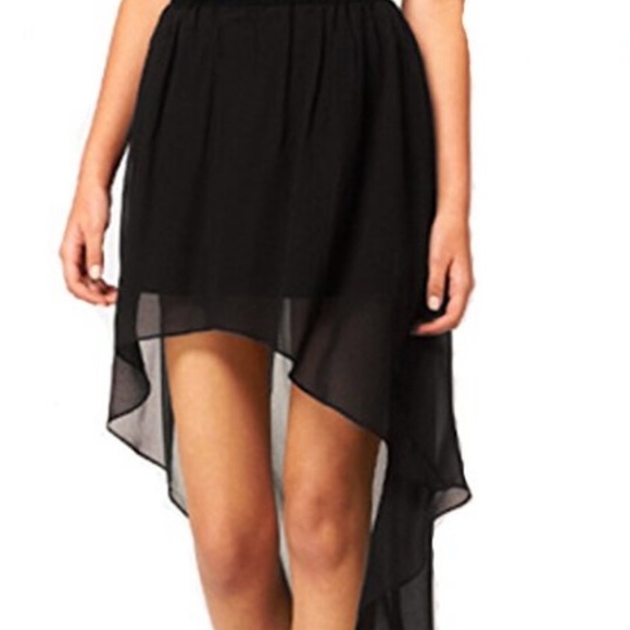 NO BOUNDARIES high low sheer skirt goth - Picture 2 of 4